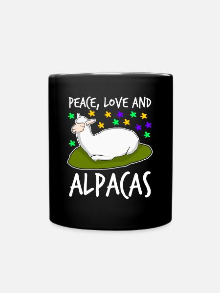 Alpaga Alpagas - Mug uni - noir