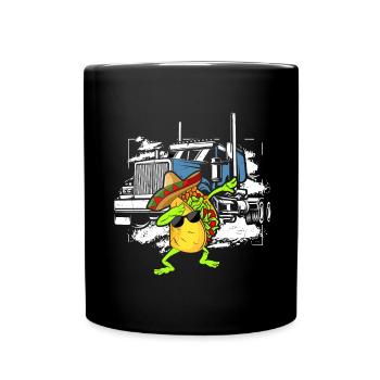 Mexikanischer Trucker LKW-Fahrer Mexico - Tasse einfarbig - Schwarz - Vorne