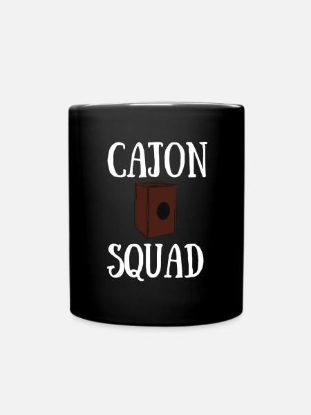 Cajon Box Drum Instrument Cajon péruvien - Mug uni - noir