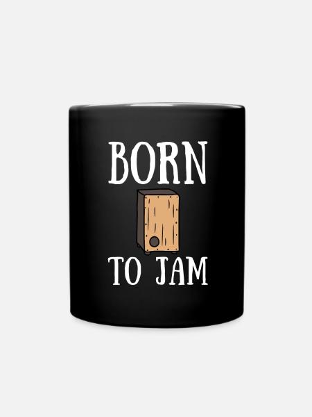 Cajon Box Drum Instrument Cajon péruvien - Mug uni - noir