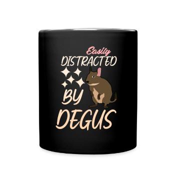 Degu Witz Degus - Tasse einfarbig - Schwarz - Vorne