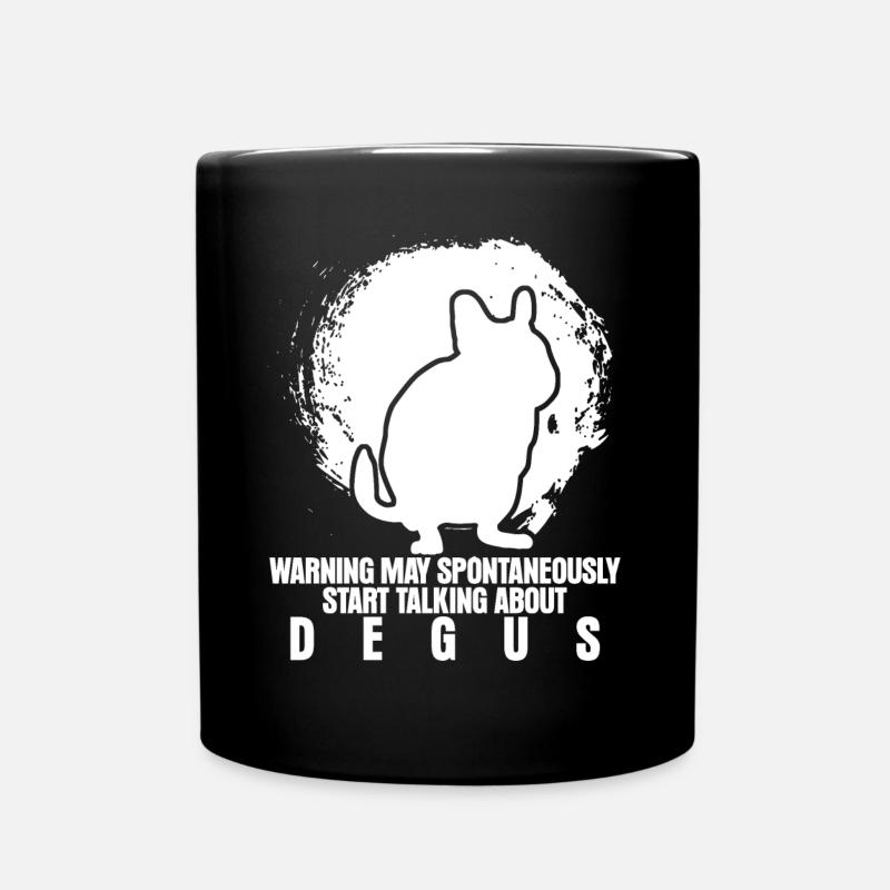 Degu Saying Degus - Tasse einfarbig - Schwarz