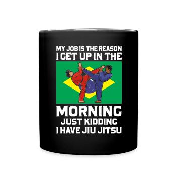 Martial Arts BJJ Brazilian Jiu Jitsu - Tasse einfarbig - Schwarz - Vorne
