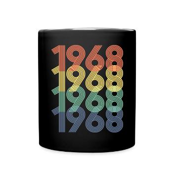 Cool Retro 1968, 54 ans, cadeau de 54e anniversaire - Mug uni - noir - Devant