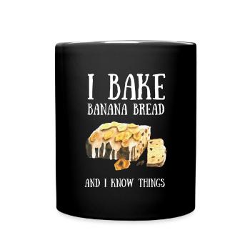 Banana Pudding Banana Bread Fruit Dessert Cooking - Tasse einfarbig - Schwarz - Vorne