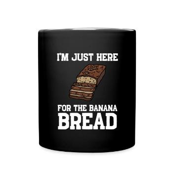 Banana Pudding Banana Bread Fruit Dessert Cooking - Full Colour Mug - black - Front