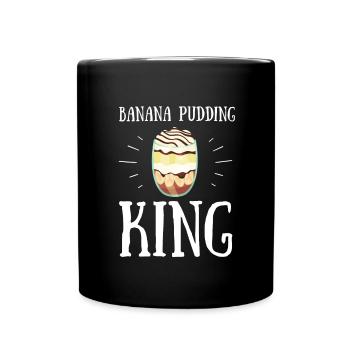 Banana Pudding Banana Bread Fruit Dessert Cooking - Tasse einfarbig - Schwarz - Vorne