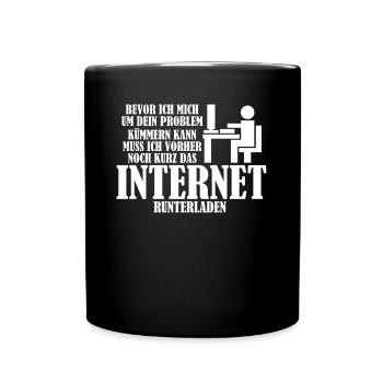 Informatik Vintage Internet Nerd Admin - Tasse einfarbig - Schwarz - Vorne
