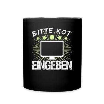 Informatik Vintage Kot Admin Nerd - Tasse einfarbig - Schwarz - Vorne