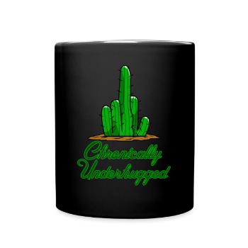 Câlins sans cactus câlins sous-câlins - Mug uni - noir - Devant