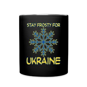 Ukraine Ukrainian Flag Save Energy - Full Colour Mug - black - Front