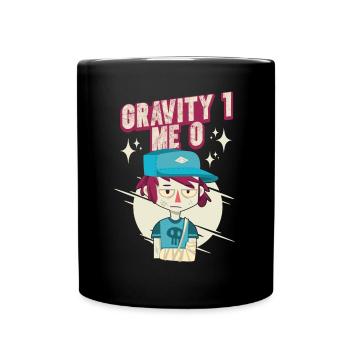 Gebrochener Arm Spruch - Fraktur Gipsarm - Tasse einfarbig - Schwarz - Vorne