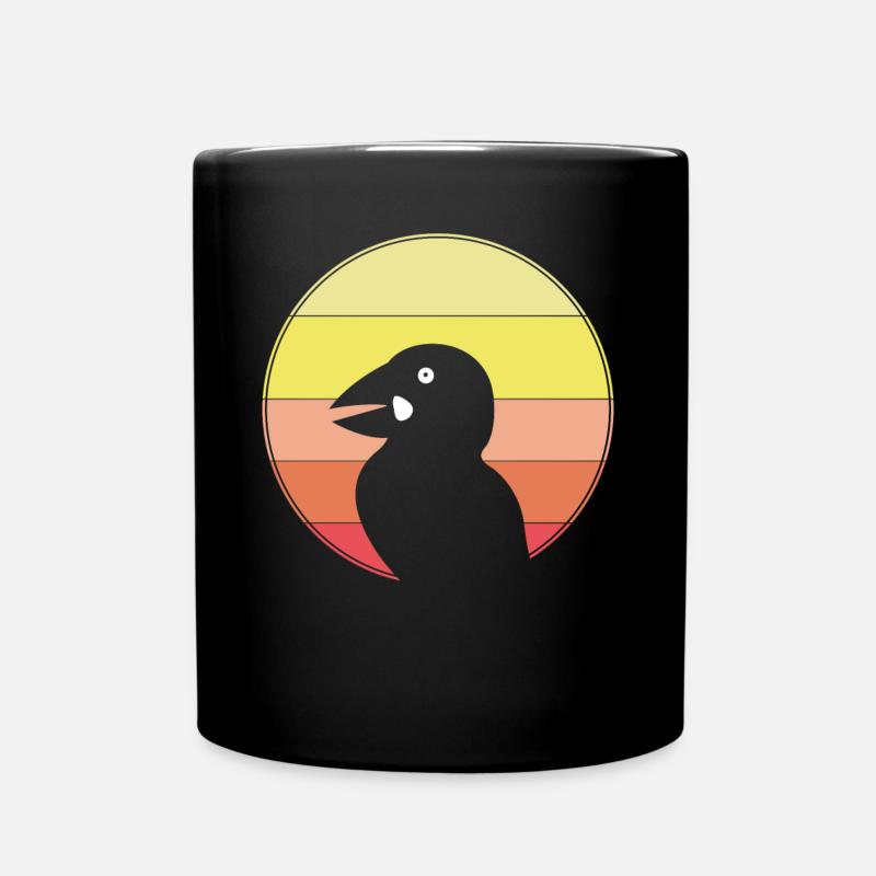 Puffin Papageientaucher Retro Puffins - Tasse einfarbig - Schwarz