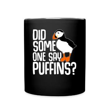 Puffin Joke Puffins macareux moines - Mug uni - noir - Devant