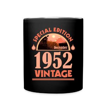 December 1952 Birthday Gift Special Edition - Full Colour Mug - black - Front