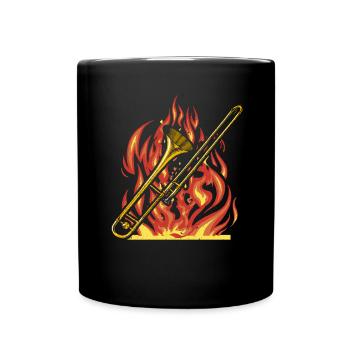 Instrument de musique Tromboniste Tromboniste Musicien Tromboniste Trombo - Mug uni - noir - Devant
