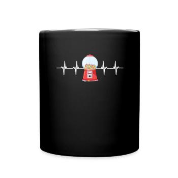 Bubble Gum Gumball Sweet Candy Machine Bubblegum - Mug uni - noir - Devant