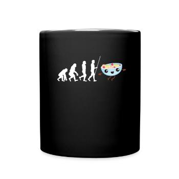 Porridge Cereal Grits Kasha Upma Rice And Oats - Full Colour Mug - black - Front