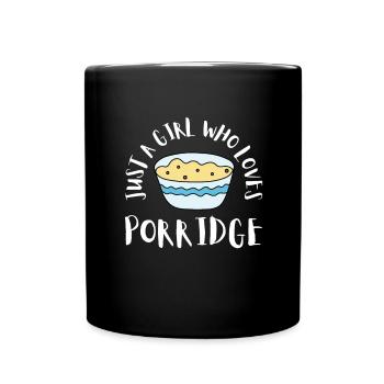 Porridge Cereal Grits Kasha Upma Rice And Oats - Full Colour Mug - black - Front