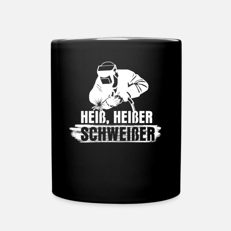 Schweißen Heiß Heißer Schweißer - Tasse einfarbig - Schwarz