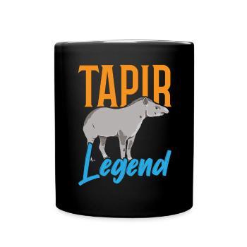 Tapir Legend Wildlife Keeper Tapirrific - Full Colour Mug - black - Front