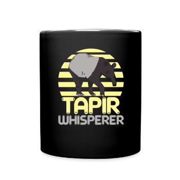 Tapir Whisperer Animal Zookeeper Tapirrific - Full Colour Mug - black - Front