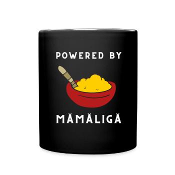 Mamaliga Bouillie moldave roumaine Polenta - Mug uni - noir - Devant
