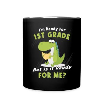 Inscriptions scolaires Écoliers 2022 Dinosaures - Mug uni - noir - Devant