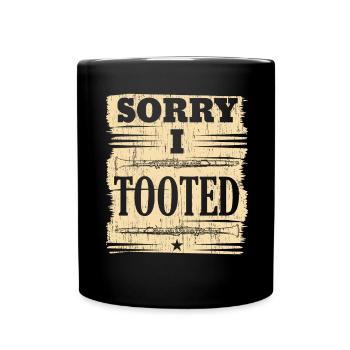 Désolé j’ai Tooted clarinette musicien instrumentiste - Mug uni - noir - Devant