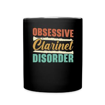 Troubles obsessionnels de la clarinette Musiciens Instrumentali - Mug uni - noir - Devant