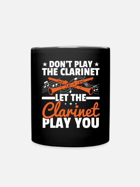 Ne jouez pas de la clarinette, mais de la clarinette - Mug uni - noir