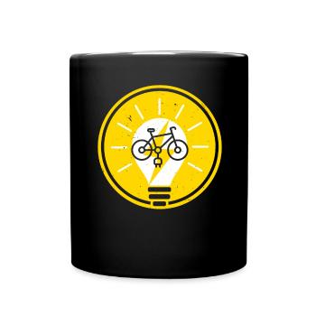 Electric Bike E-Bike Ride Bike Lovers Cycling - Full Colour Mug - black - Front