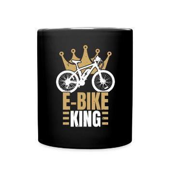 E-Bike King Vélo électrique Balade à vélo Cyclisme - Mug uni - noir - Devant