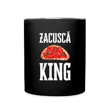 Zacusca Mamaliga Romanian Moldovian Romanian Food - Tasse einfarbig - Schwarz - Vorne