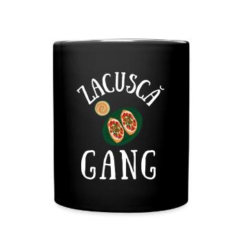 Zacusca Mamaliga Romanian Moldovian Romanian Food - Tasse einfarbig - Schwarz - Vorne