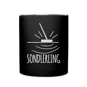 Sondeln Detektor Metalldetektor Sondler - Tasse einfarbig - Schwarz - Vorne