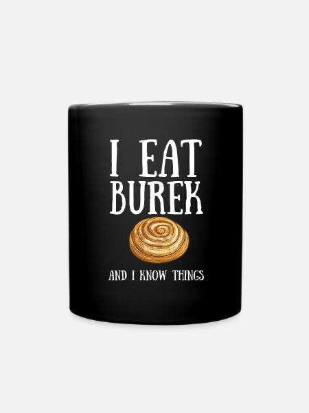 Bosnia Burek Patriotic Bosnian Herzegovina - Enfärgad mugg - svart