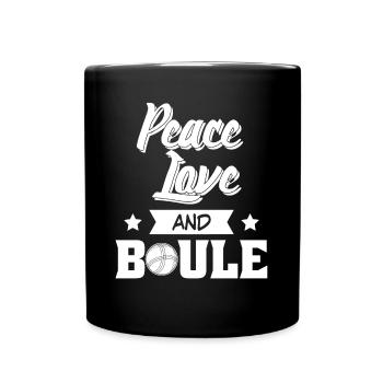 Boule Boulekugeln Petanque Witz Boccia - Full Colour Mug - black - Front