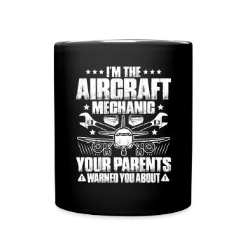 Fluggerätmechaniker Mécanicien d’aéronefs - Mug uni - noir - Devant