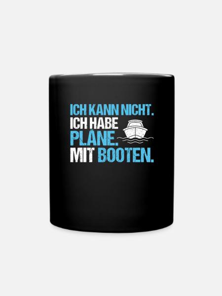 Bootsbauer Bootsbau Schiffbauer Schiffbau Boote - Tasse einfarbig - Schwarz