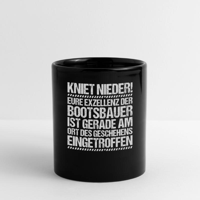 Bootsbauer Bootsbau Schiffbauer Schiffbau Boote Tasse einfarbig