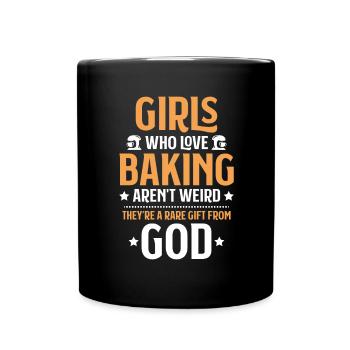 Baker Baking Baker Bakery Baking - Full Colour Mug - black - Front