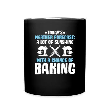 Baker Baking Baker Bakery Baking - Full Colour Mug - black - Front
