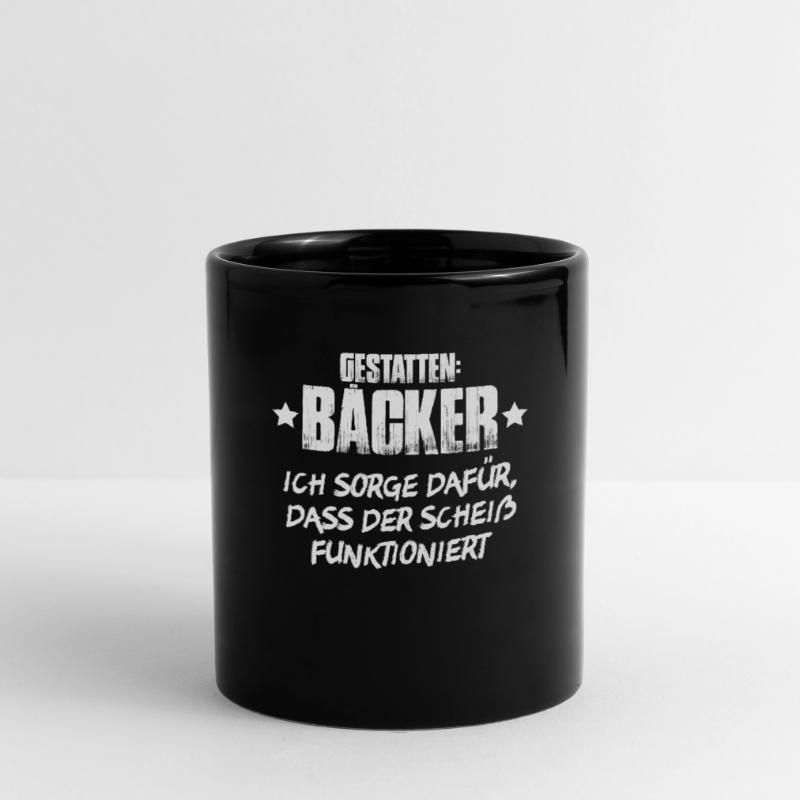 Bäcker Backen Bäckerin Bäckerei Baker Baking Tasse einfarbig