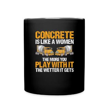Conception de constructeur de béton pour les travailleurs de la construction et le chantier de construction - Mug uni - noir - Devant