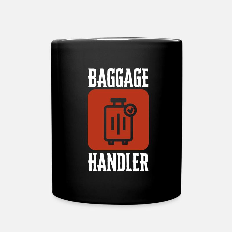 Baggage Handler Airfield Airport Worker - Tasse einfarbig - Schwarz