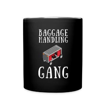 Baggage Handler Airfield Airport Worker - Full Colour Mug - black - Front
