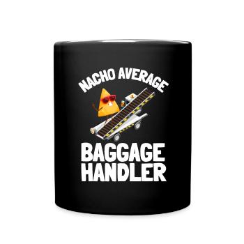 Baggage Handler Airfield Airport Worker - Full Colour Mug - black - Front