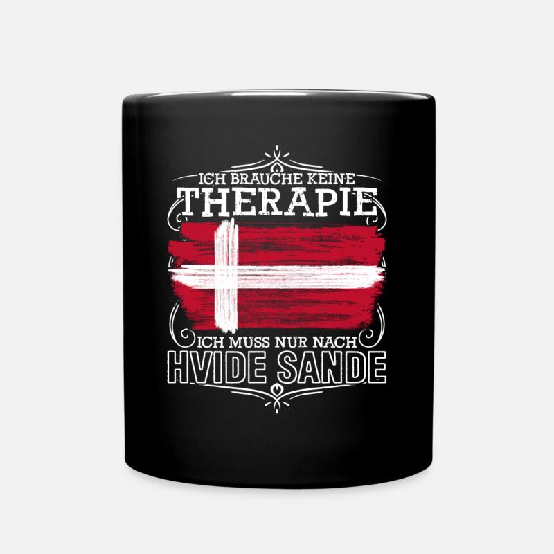 Hvide Sande Holmsland Klit - Tasse einfarbig - Schwarz