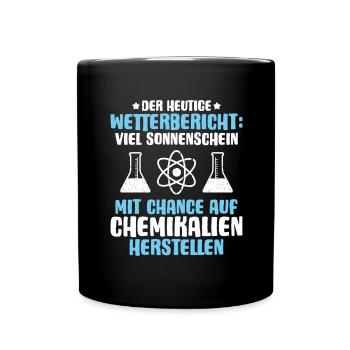 Chemikant Chemikantin Chemie Chemische Industrie - Tasse einfarbig - Schwarz - Vorne